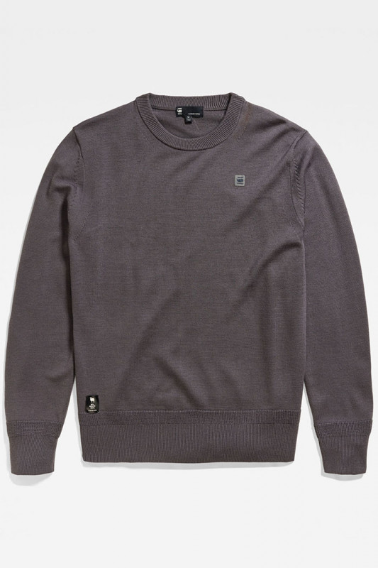 Pull en maille Premium core gris homme G-star