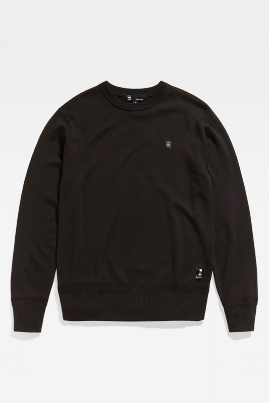 Pull en maille Premium Core noir homme G-Star