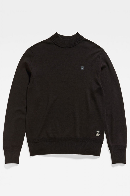 Pull Premium Core Mock noir homme G-Star