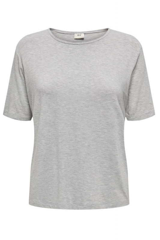T-shirt Mila manches courtes gris JDY en viscose