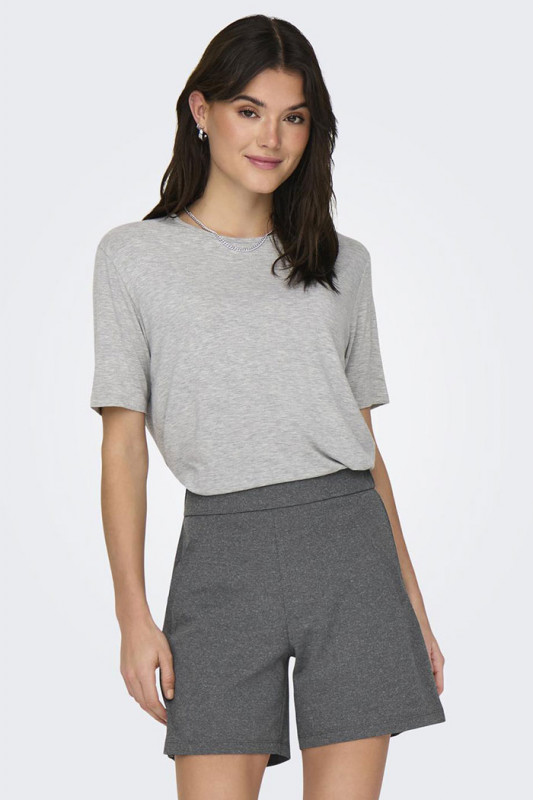 T-shirt Mila manches courtes gris femme