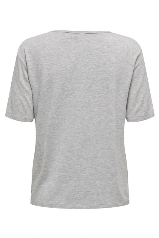 T-shirt Mila manches courtes gris JDY coupe regular