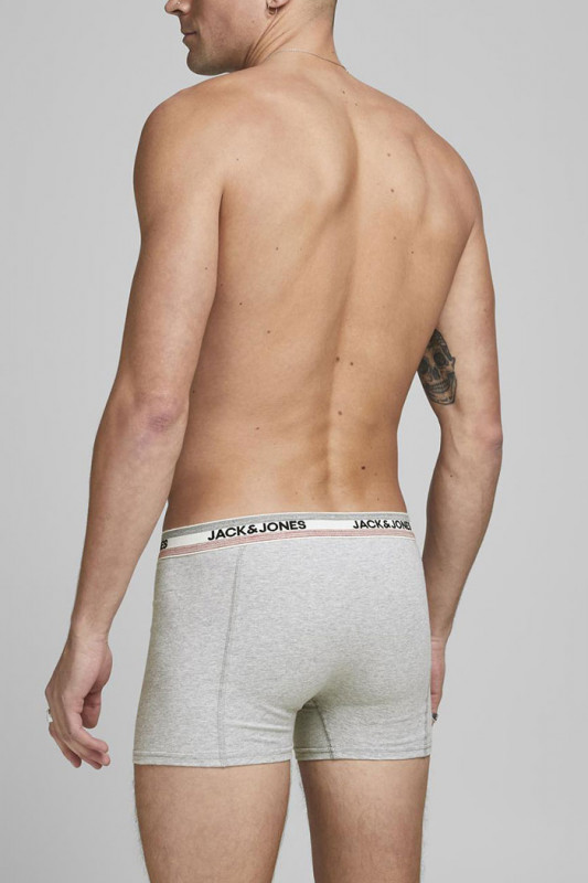 Lot de trois shorties gris, noir et bleu marine coton mélangé