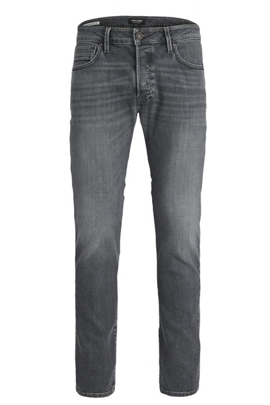 Jeans vintage black denim coupe droite coton mélangé