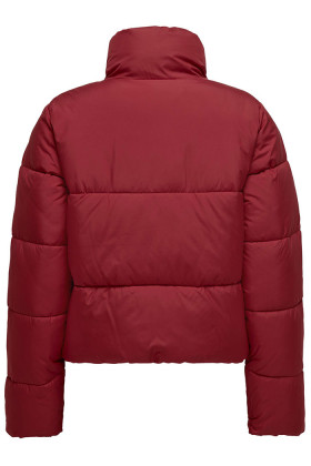 Doudoune rouge col montant