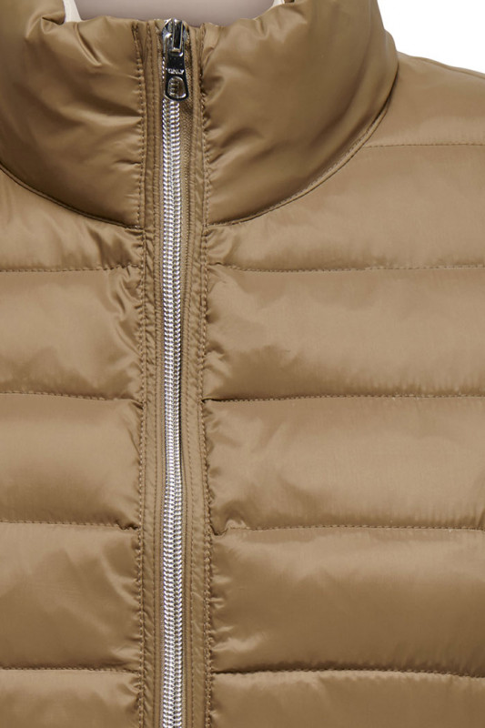 Gilet matelassé marron sans manches