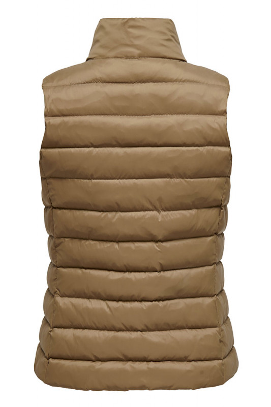 Gilet matelassé marron sans manches