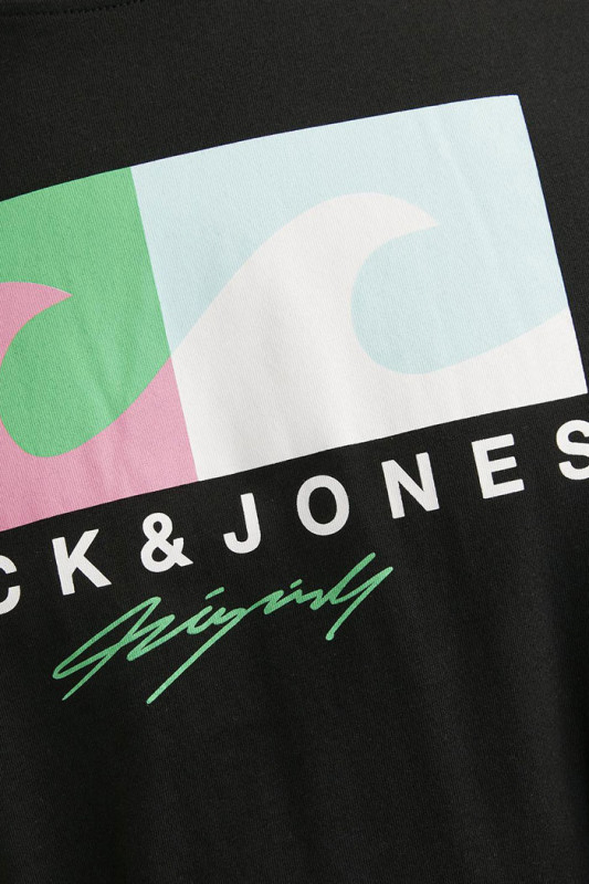 T-shirt logo Jack noir jack & jones en coton 