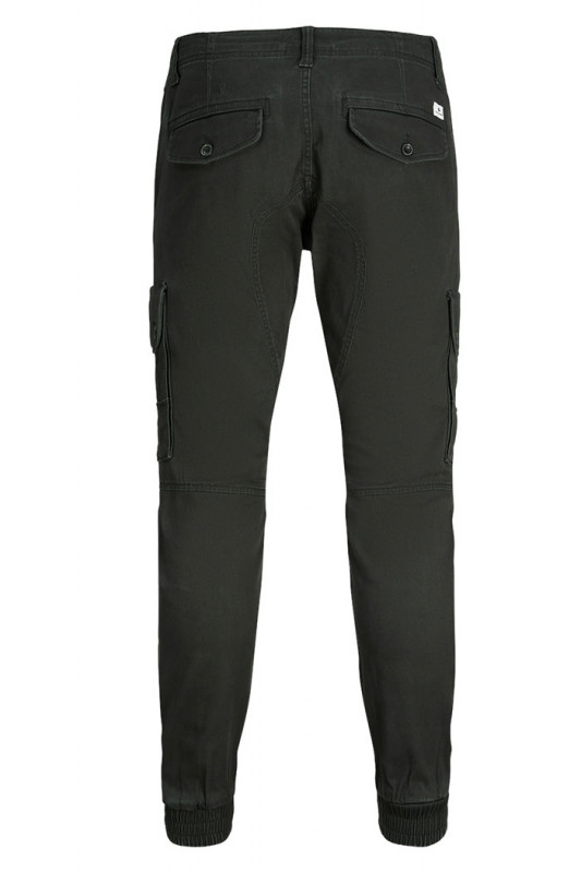 Pantalon cargo noir coupe regular