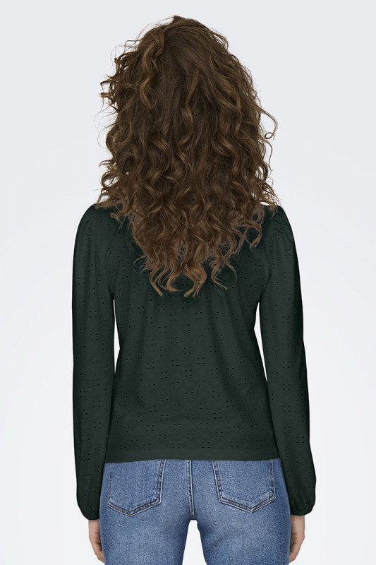 Top Cathinka vert foncé