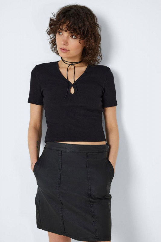 T-shirt slim Maya noir noisy may