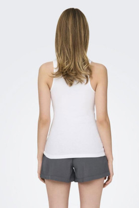 Débardeur Kenya blanc coton mélangé