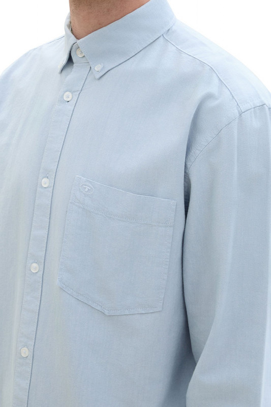 Chemise oxford bleu clair Chambray homme Tom Tailor