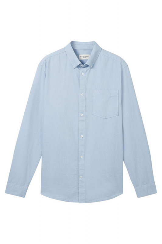 Chemise oxford bleu clair Chambray 100% coton
