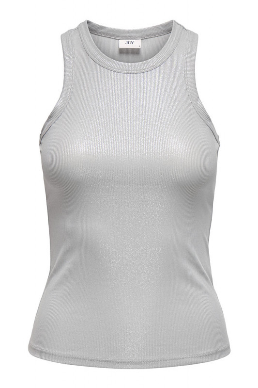 Top slim pailleté argent femme JDY