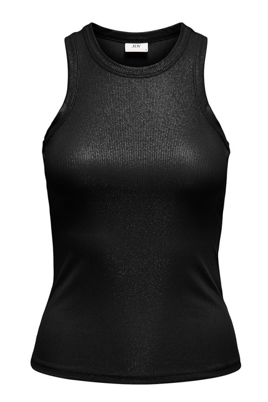 Top slim pailleté noir coupe slim