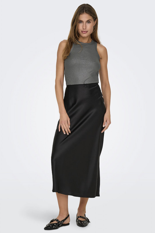 Top slim pailleté gris JDY sans manches