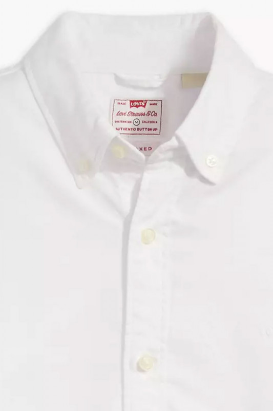 Chemise Authentic col boutonné blanche