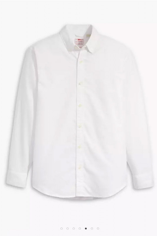 Chemise Authentic col boutonné blanche homme