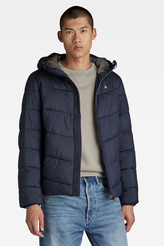 Doudoune matelassée whistler hooded bleu marine homme G-Star