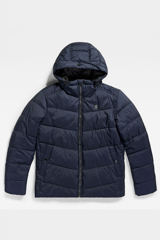Doudoune matelassée whistler hooded bleu marine G-Star