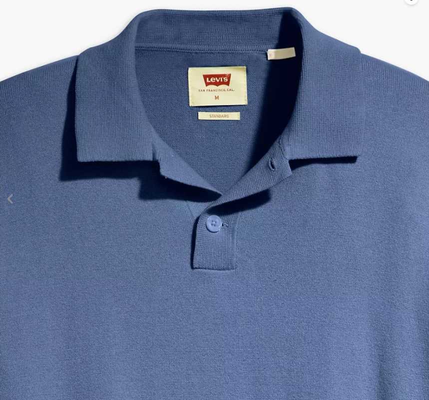 Polo en coton coloris coastal fjord bleu homme