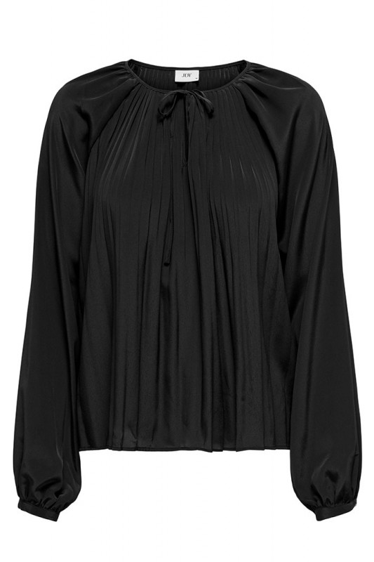 Chemisier plissé Sarah coloris noir femme