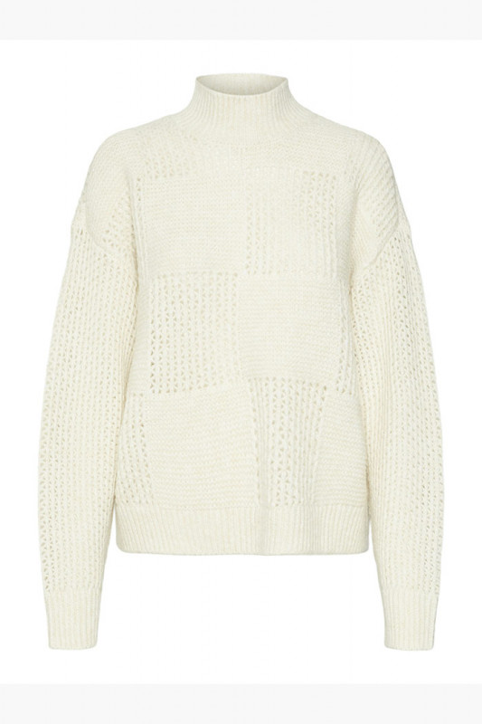 Pull Moon col montant beigeVero Moda manches longues