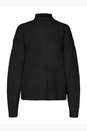 Pull Moon col montant noir