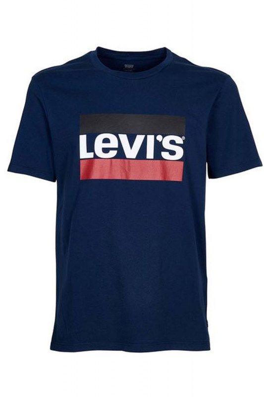 T-shirt sportswear logo graphic bleu marine