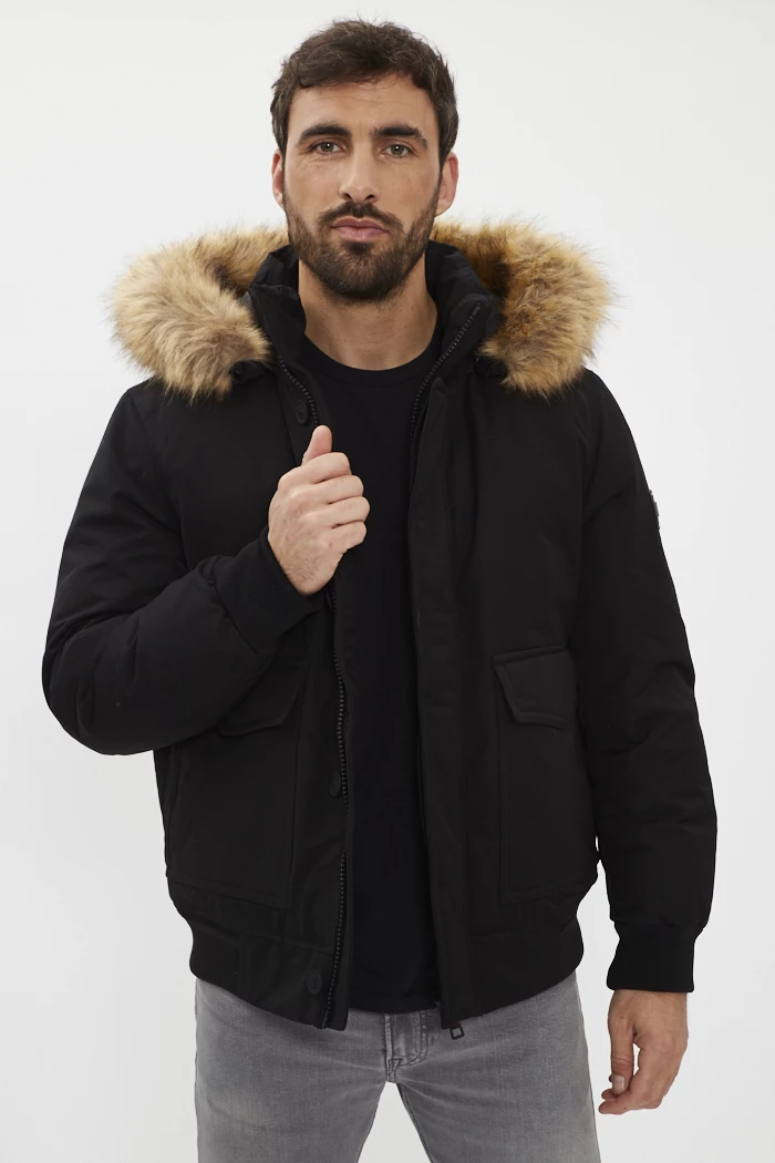 Doudoune Rockie Bomber noire homme Tommy Hilfiger Destock Jeans