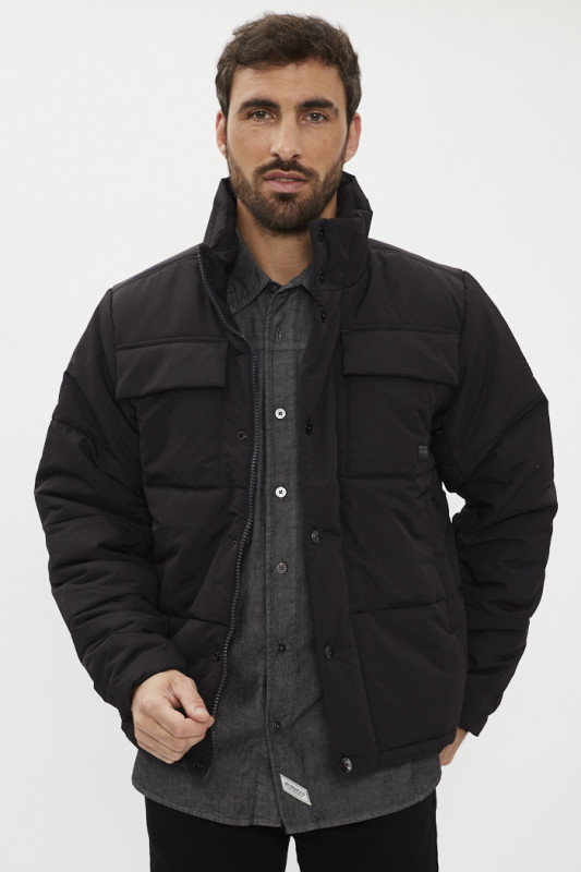 Blouson matelassé Foundation Padded noir homme