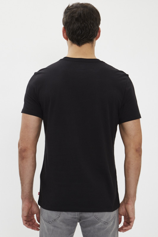 Lot de 2 t-shirts slim ras du cou noirs