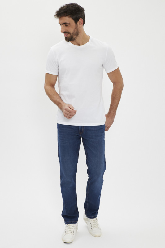 Lot de 2 t-shirts ras du cou slim blancs homme levi's