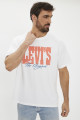 T-shirt graphic vintage blanc