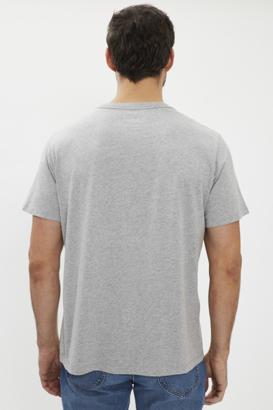 T-shirt graphic gris col rond levi's en coton