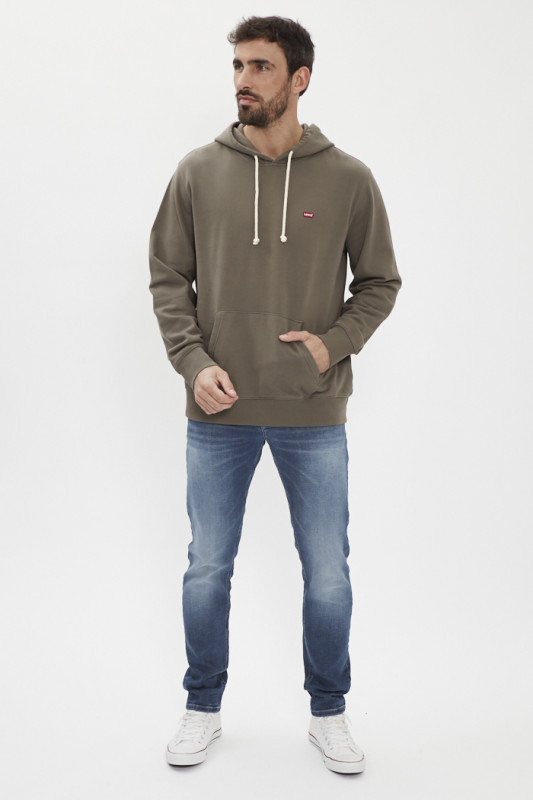 Hoodie original vert olive levi's en coton