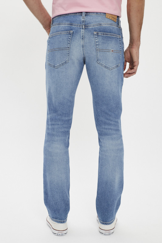 Jeans slim scanton bleu délavé