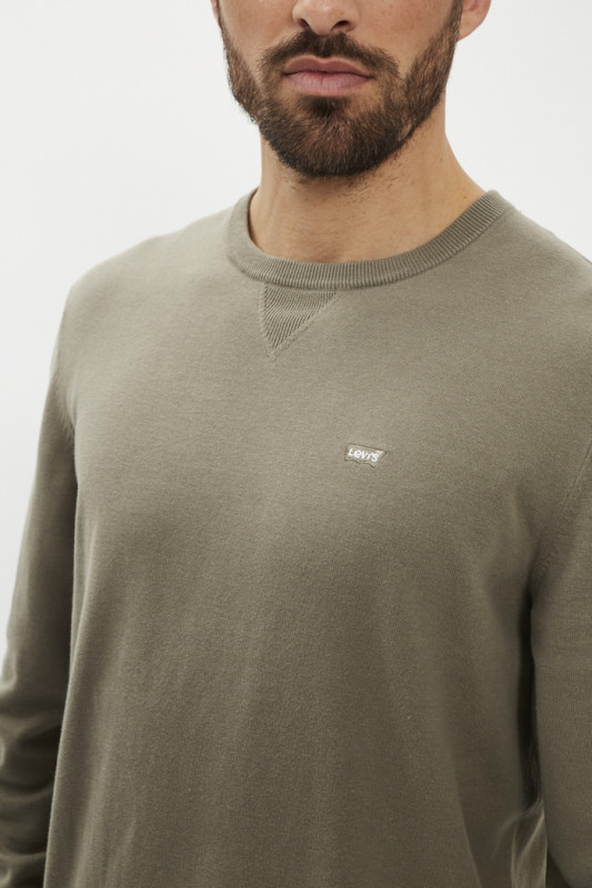 Sweat léger vert olive homme levi's
