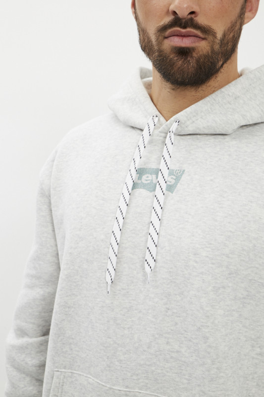 Sweat relaxed graphic gris homme levi's