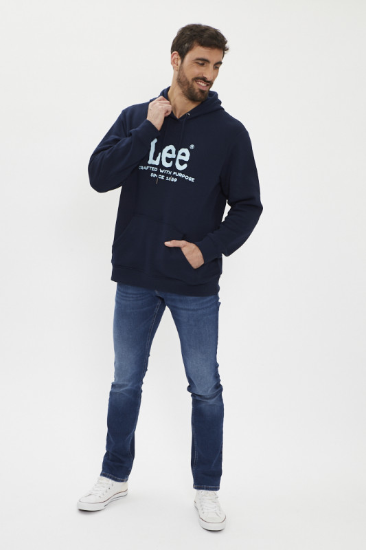 Hoodie à capuche bleu marine