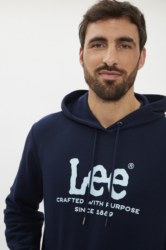 Hoodie à capuche bleu marine