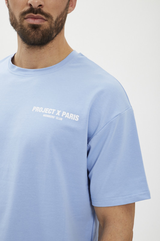 T-shirt Member's club bleu homme