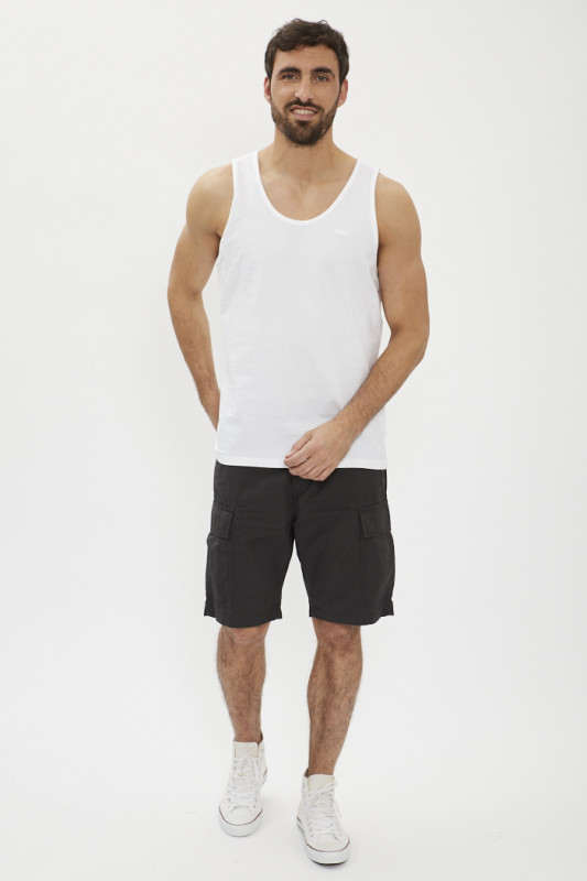 Débardeur blanc en coton homme levi's