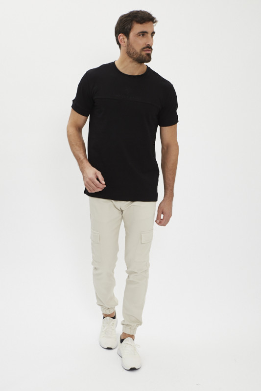 Pantalon cargo beige ceinture élastiquée project X paris