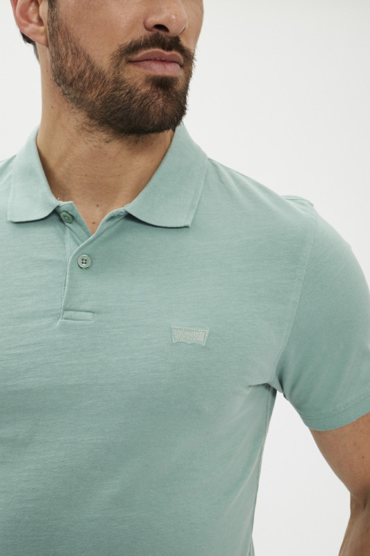 Polo slim vert en jersey de coton homme levi's