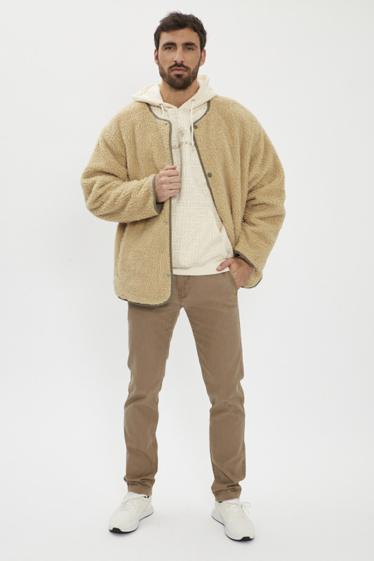 Veste cardigan doublée réversible Abbotts coupe décontractée