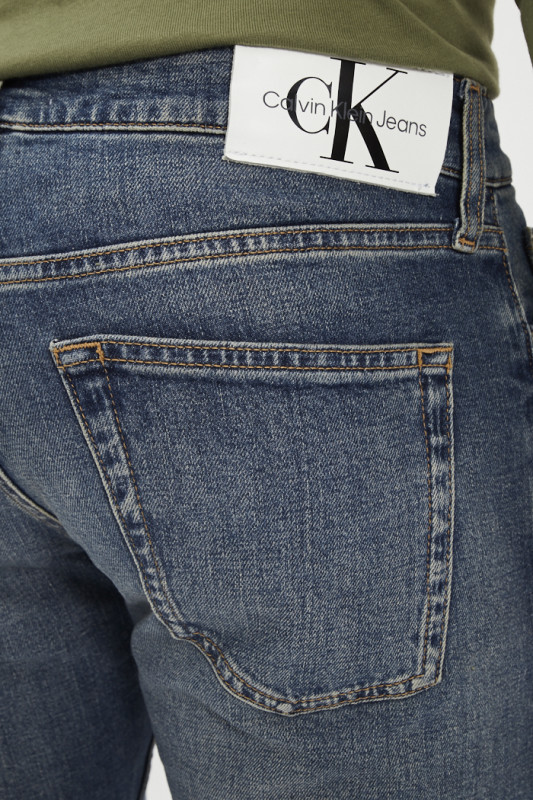 Jeans slim denim medium homme calvin klein fermeture zippée