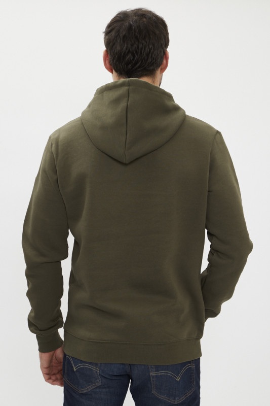 Sweat à capuche techwear kaki