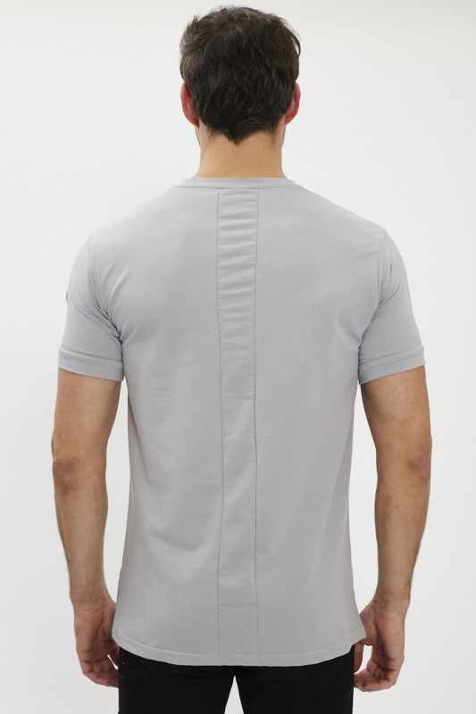 T-shirt style Techwear gris homme